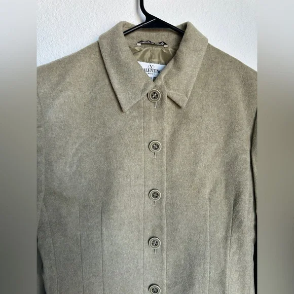Vintage Valentino wool jacket - Miss‎ Valentino pure wool Alpaca coat size 12 - Picture 7 of 17